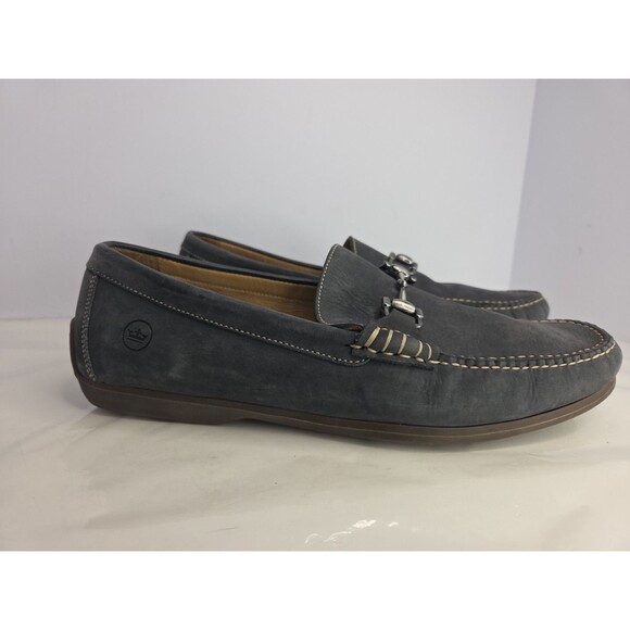 Peter Millar Catalina Horsebit Driving Loafers Blue Navy  Calfskin Suede Sz 10.5 main image 9